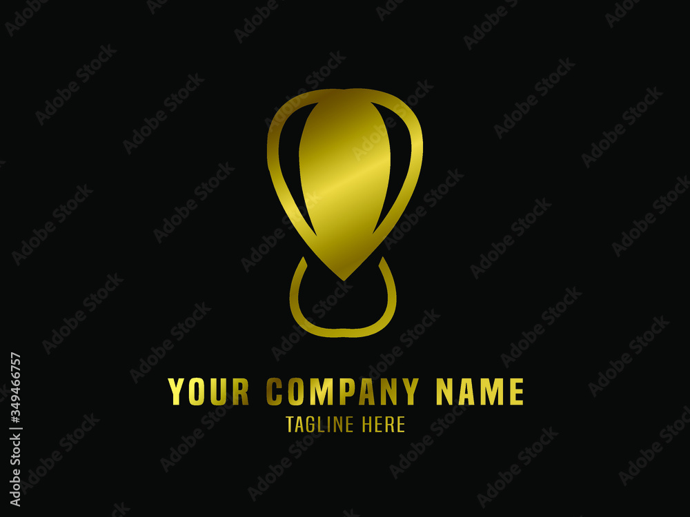 Abstract Logo Vector Gradient Gold Abstract Logo Vector Gradient Gold