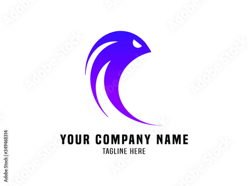 Abstract Logo Vector Gradient Bird
