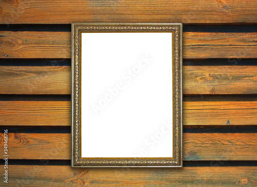 the painting on a wooden background photo