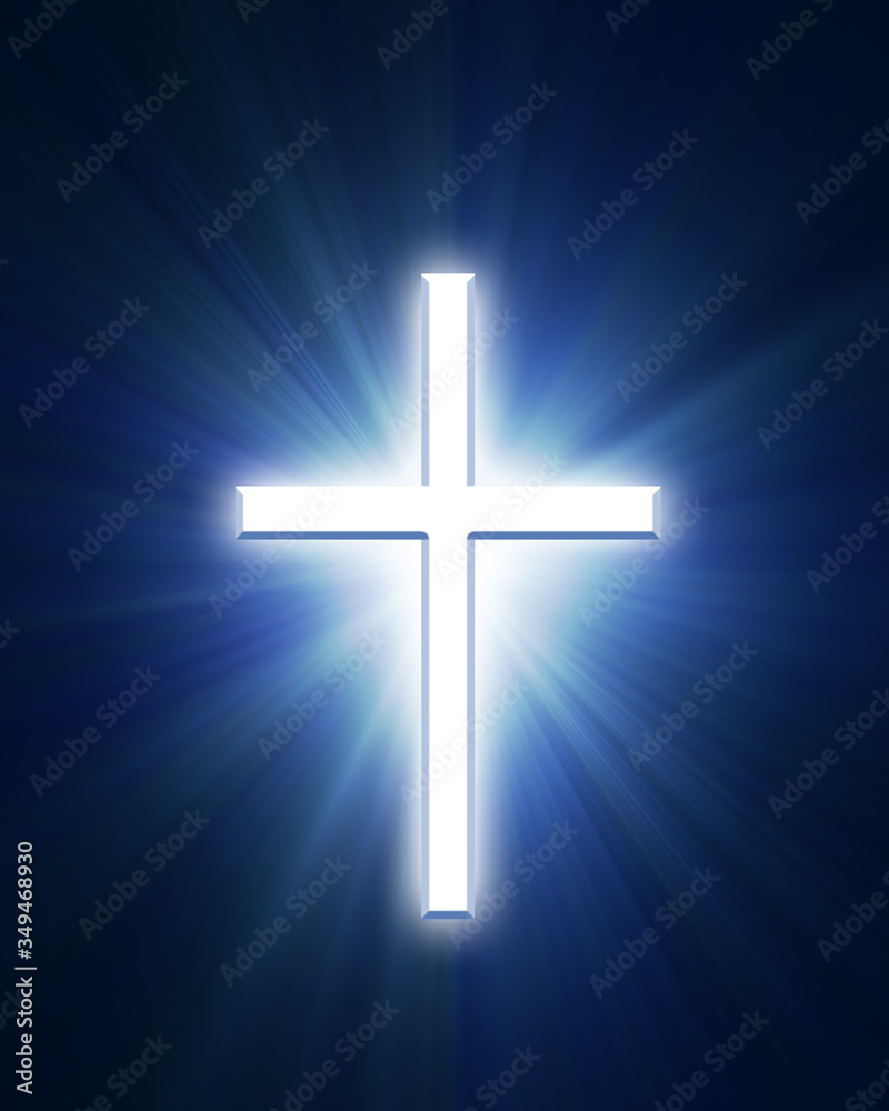 glowing cross