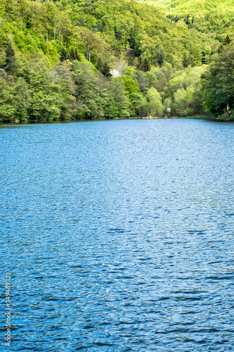 Halcianske lake  Stiavnica Mountains  Slovakia  seasonal natural scene