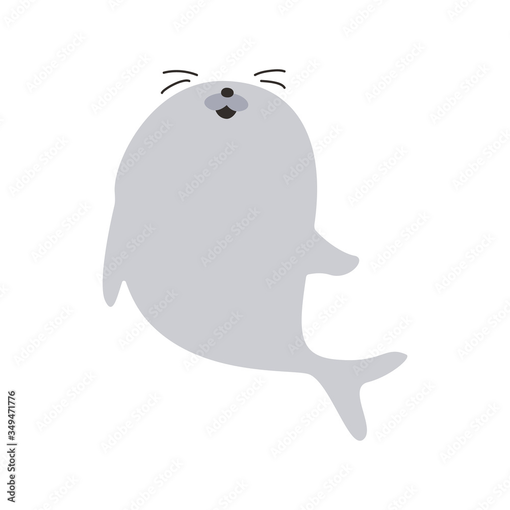 cute seal animal vector