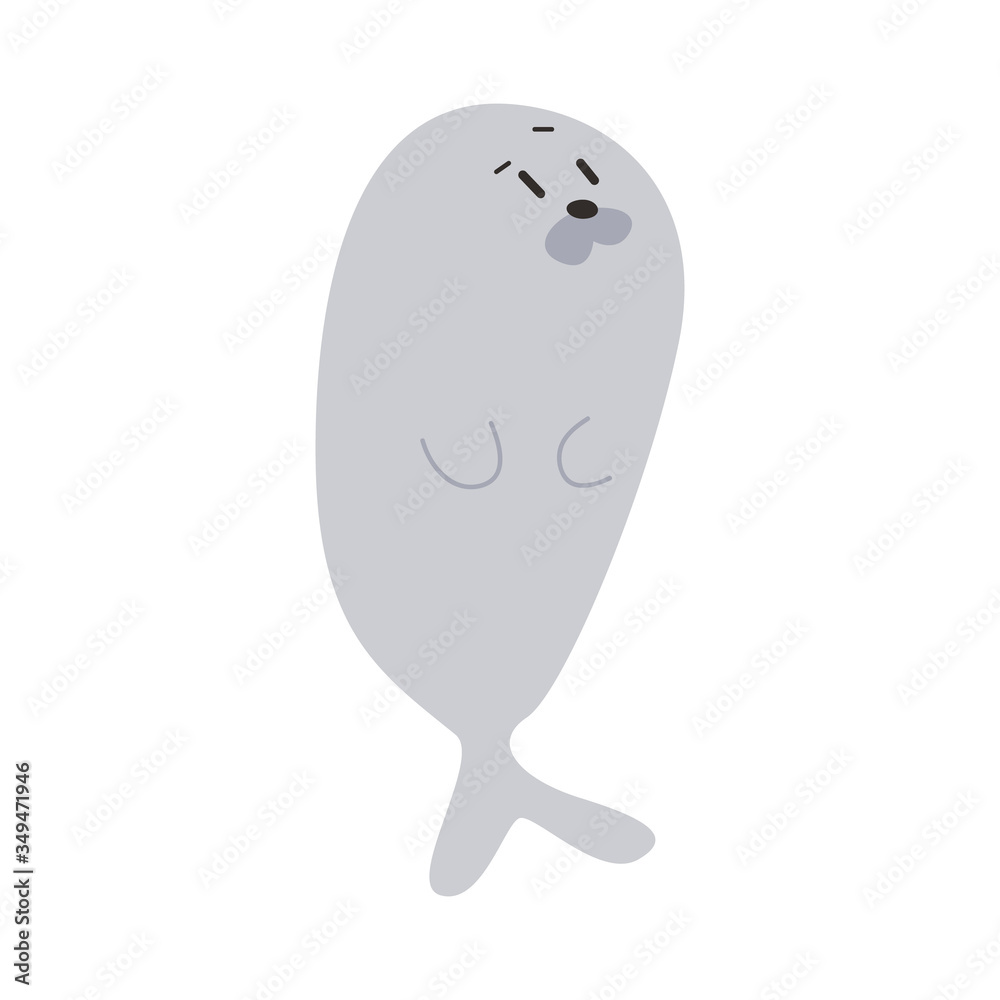 cute seal animal vector