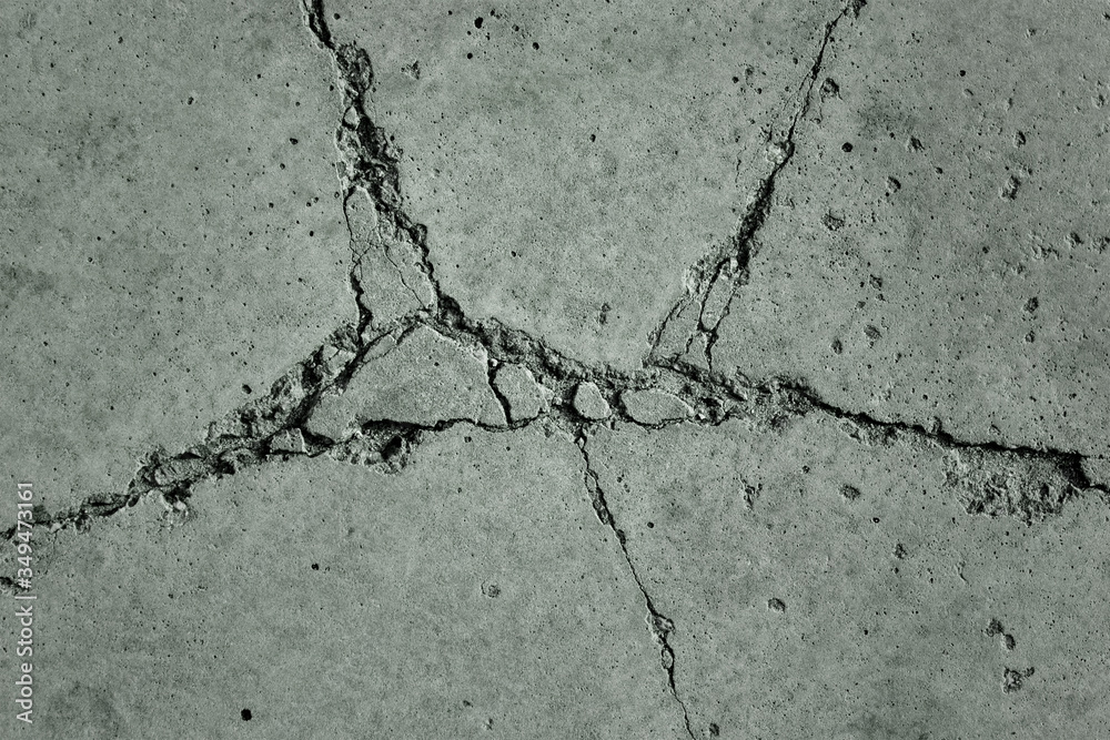 Obraz premium cracks in concrete slabs