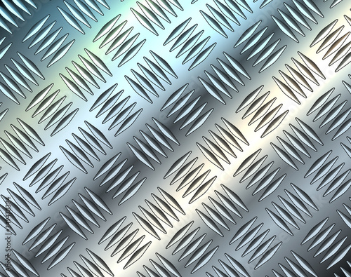 Metallic silver diamond steel metal sheet texture background