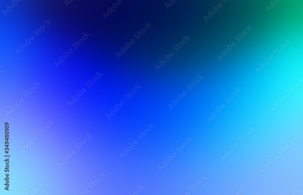 Gradient blue green lilac blur background. Colorful abstract defocus pattern.