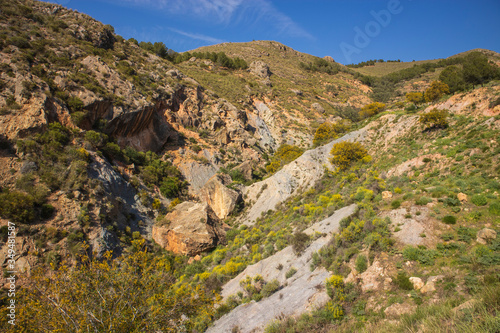 mountainous area of ​​La Alpujarra in southern Spain
