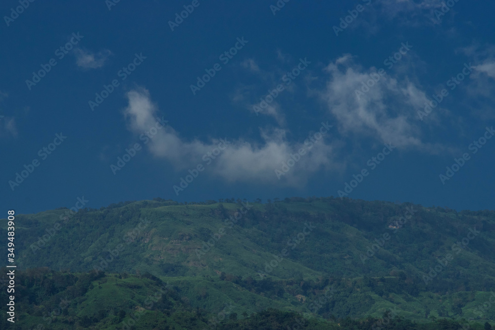 clouds over the mountains