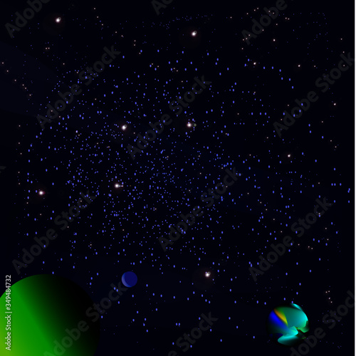 space sky, stars background