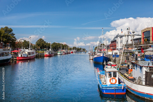 Boat Scenery In Rostock North East Germany