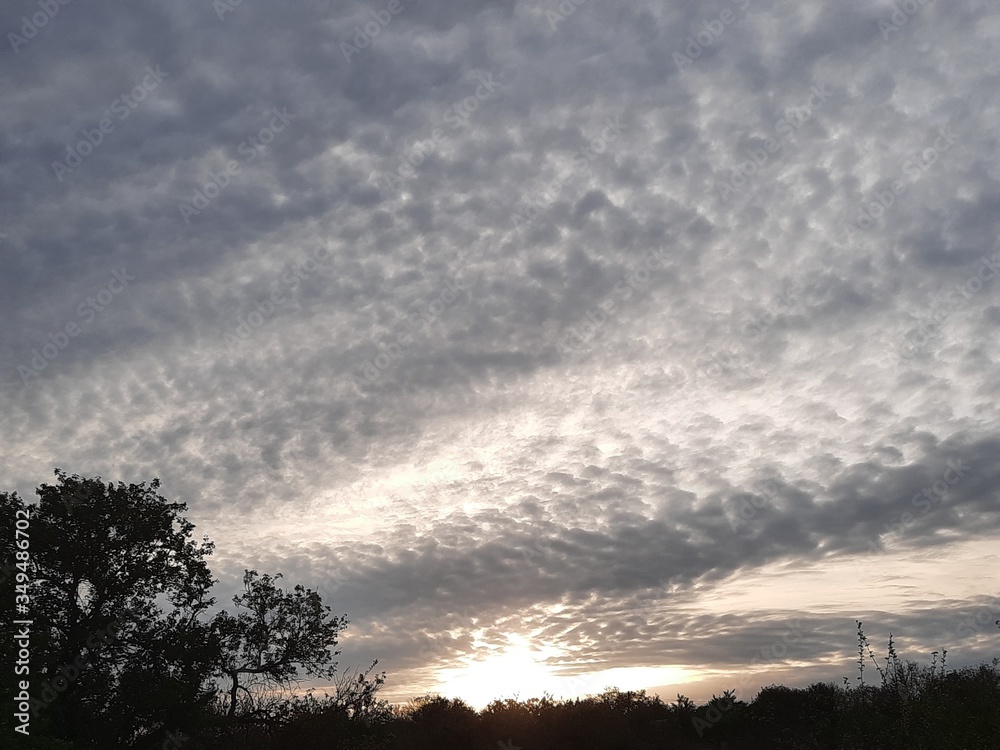 sunset in the clouds