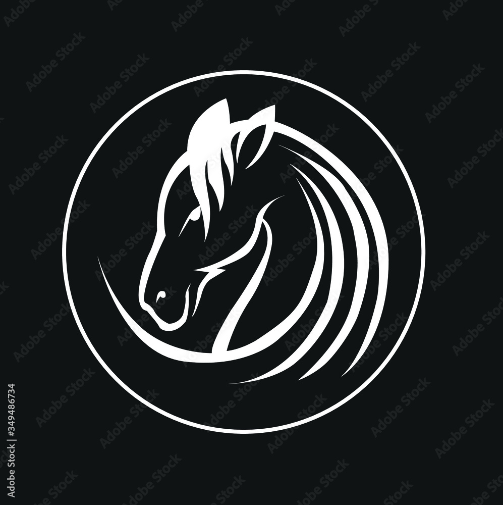 vector image of an abstract horse vector image of an abstract horse