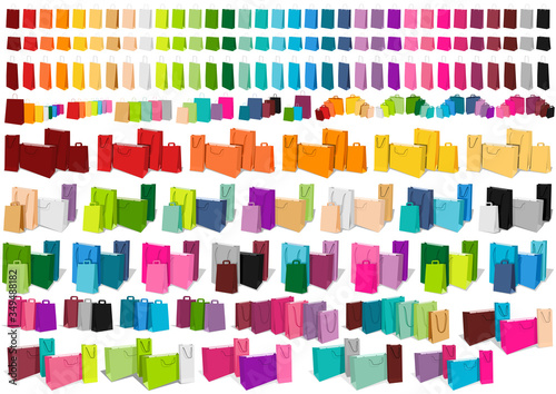 Big Set of Paper Shopping B...