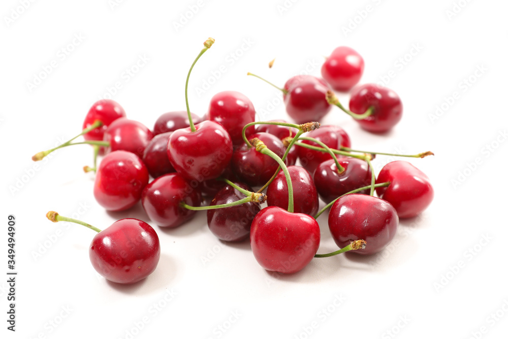 cherry fruit isolated on white background cherry fruit isolated on white background
