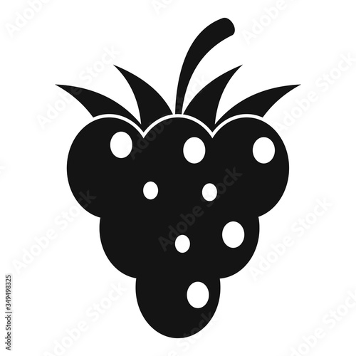 Delicious blackberry icon. Simple illustration of delicious blackberry vector icon for web design isolated on white background