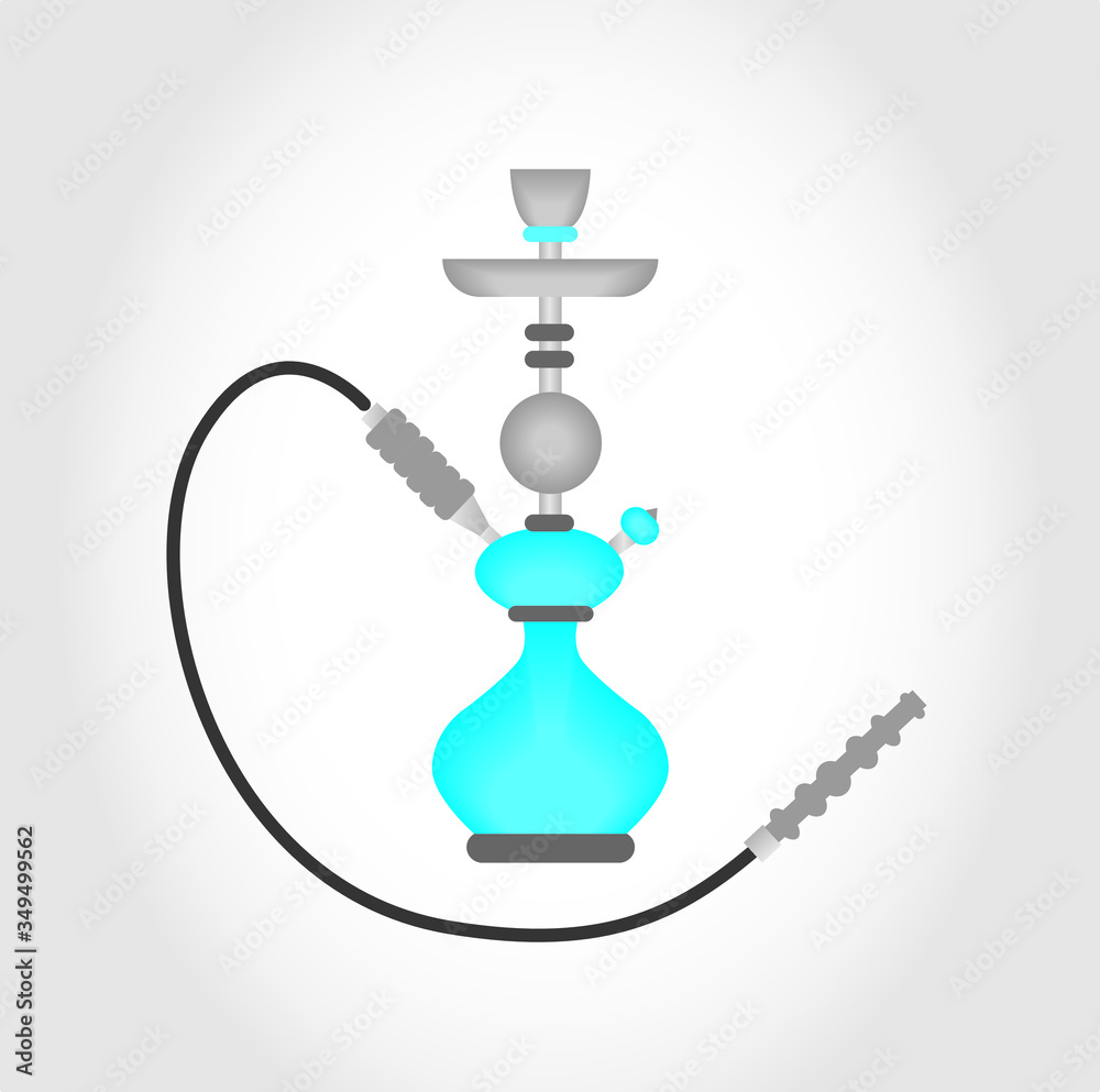 Hookah, Shisha, Nargila, Hubbly Bubbly - Vector Illustration Isolated