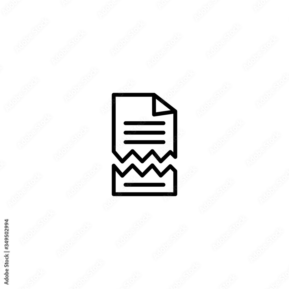 Invoice icon. Checkout or purchase receipt sign. Invoice icon. Checkout or purchase receipt sign.