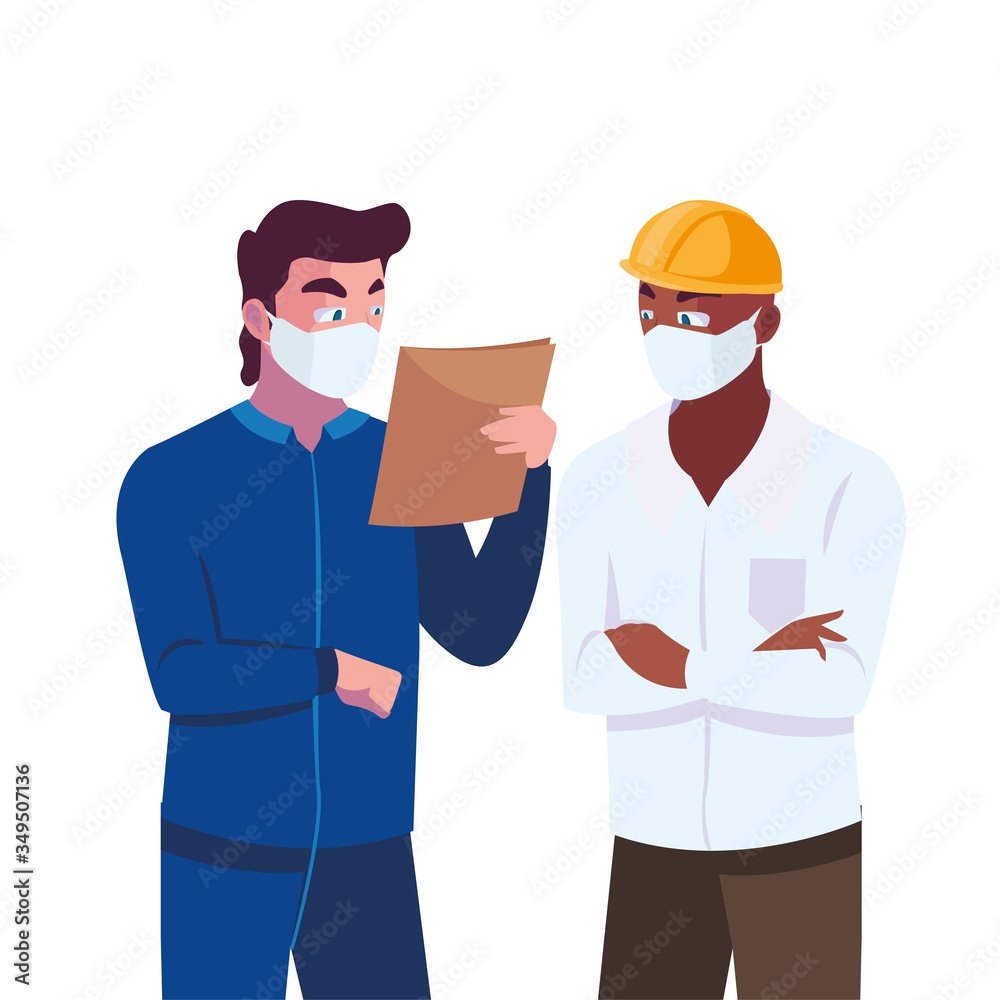 civil engineers with pollution masks civil engineers with pollution masks