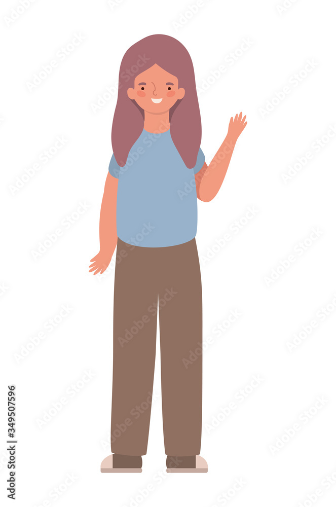 Isolated girl cartoon vector design Isolated girl cartoon vector design