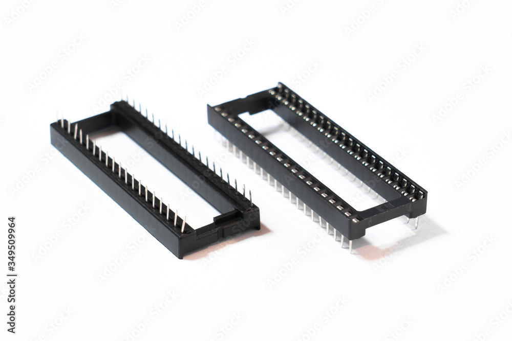Microchip dip panel isolated on white background Microchip dip panel isolated on white background