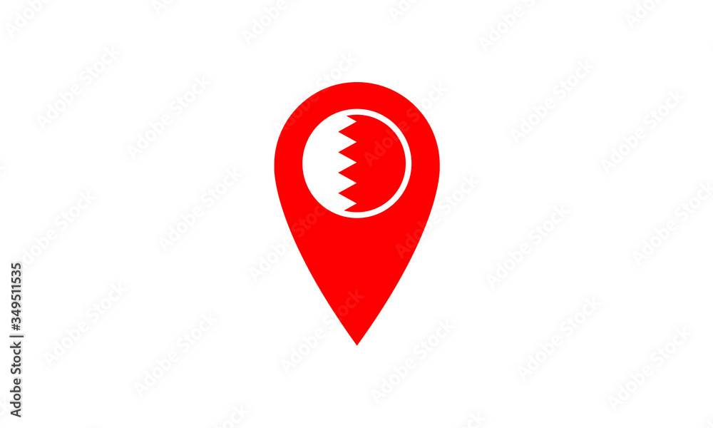 Bahrain Location pin map navigation label symbol Bahrain Location pin map navigation label symbol
