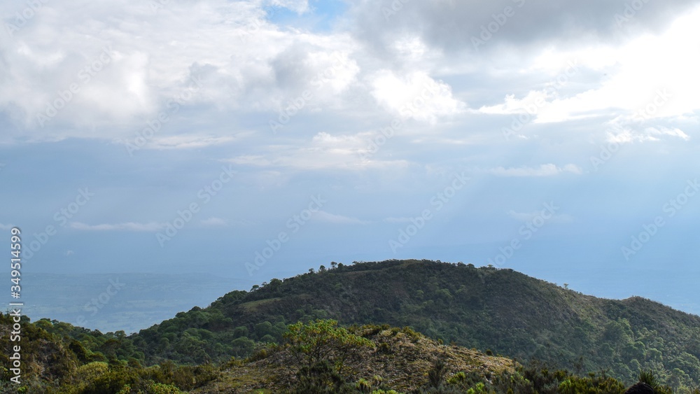 Scenic mountain landscpes  in rural Kenya, Aberdare Ranges