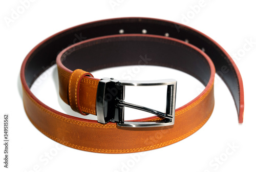 Canvastavla Genuine leather classic light brown belt