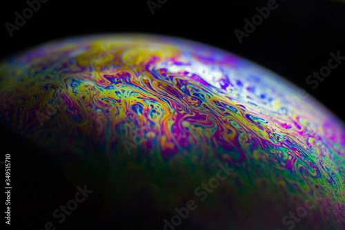 Abstract Closeup of Soap Bubble 