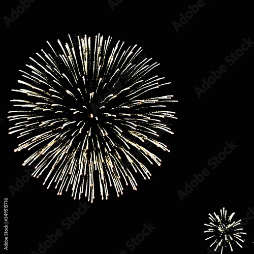 Fototapeta Low Angle View Of Firework Exploding In Sky At Night