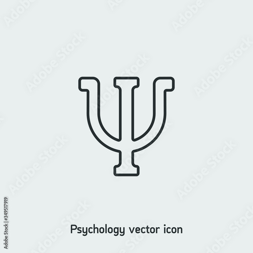 Psychology sign vector icon. Ui/Ux. Premium quality.