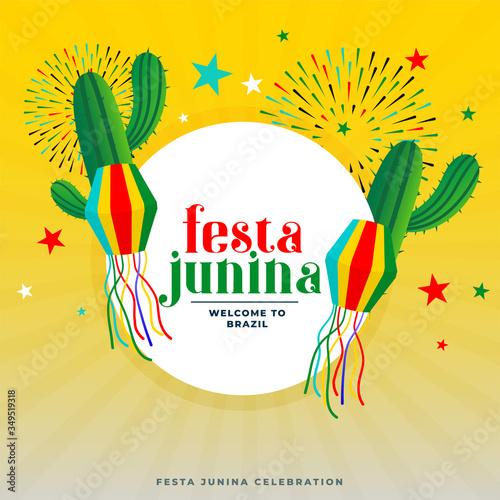 festa junina party celebration illustration background design