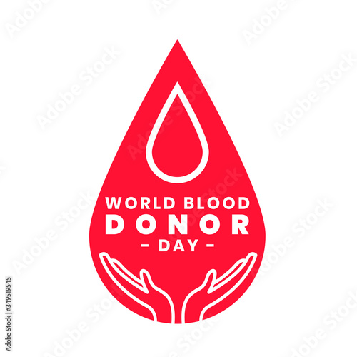 save blood concept for world blood donor day