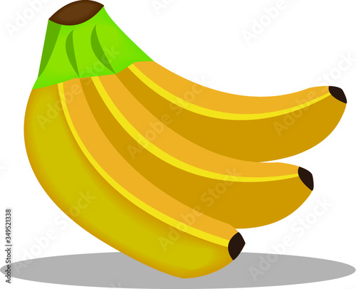 Banana fruit vector icon