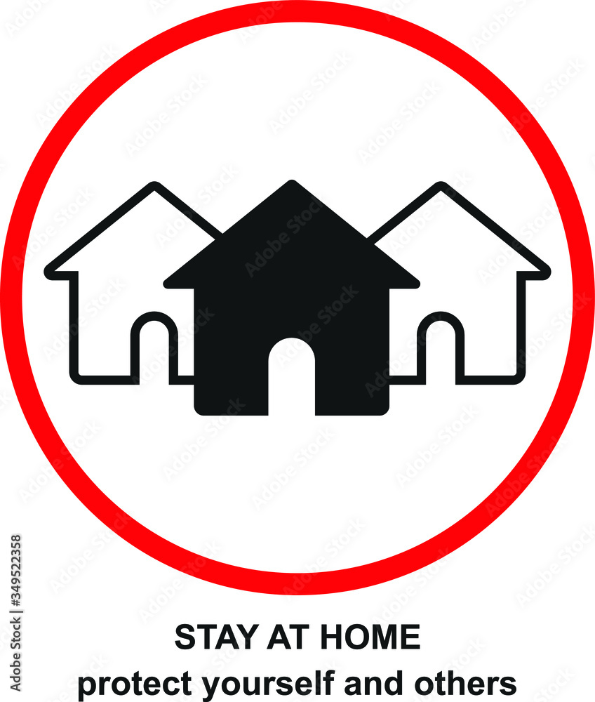 stay home-protect yourself and other icon stay home-protect yourself and other icon