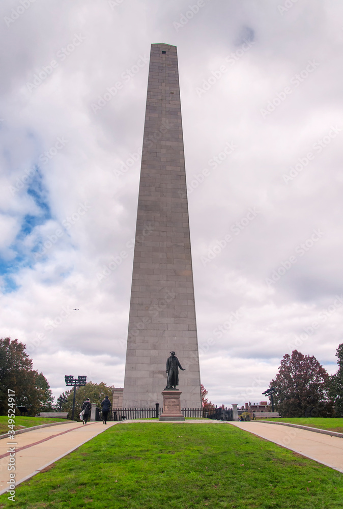 Bunker Hill Memorial Park and Tower Boston Massachusetts