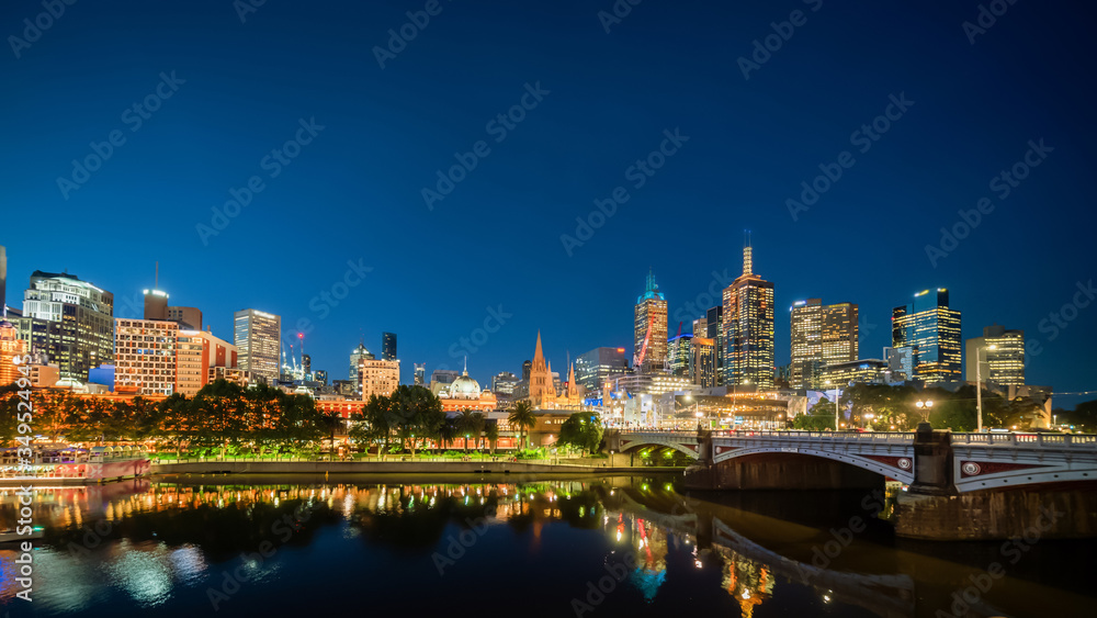 Εκτύπωση καμβά Yarra River, Melbourne, Victoria, Australia