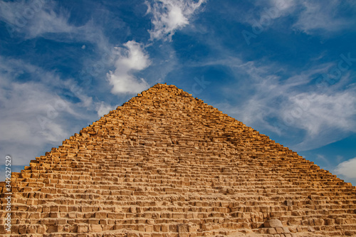 Ancient Pyramid of Mycerinus, Menkaur in Giza, Egypt photo