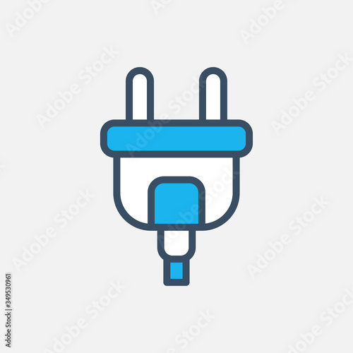 Electric plug icon