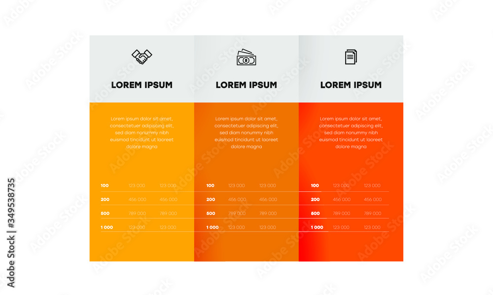 Vetor de Infographic. Vector Infographic design template with icons and ...