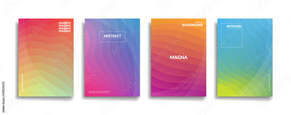 bright gradient color abstract line pattern background cover design. modern background design with trendy and vivid vibrant rainbow color. blue violet red orange green placard poster cover template bright gradient color abstract line pattern background cover design. modern background design with trendy and vivid vibrant rainbow color. blue violet red orange green placard poster cover template