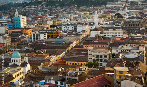 View of the historic center of Quito  Ecuador
