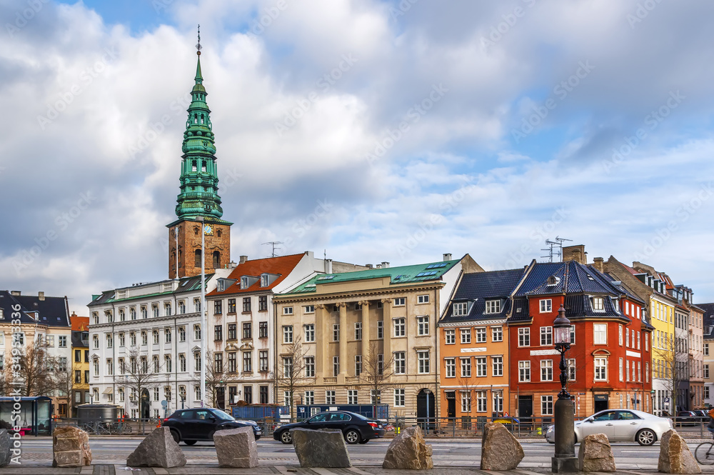 Fototapeta premium Street in Copenhagen, Denmark