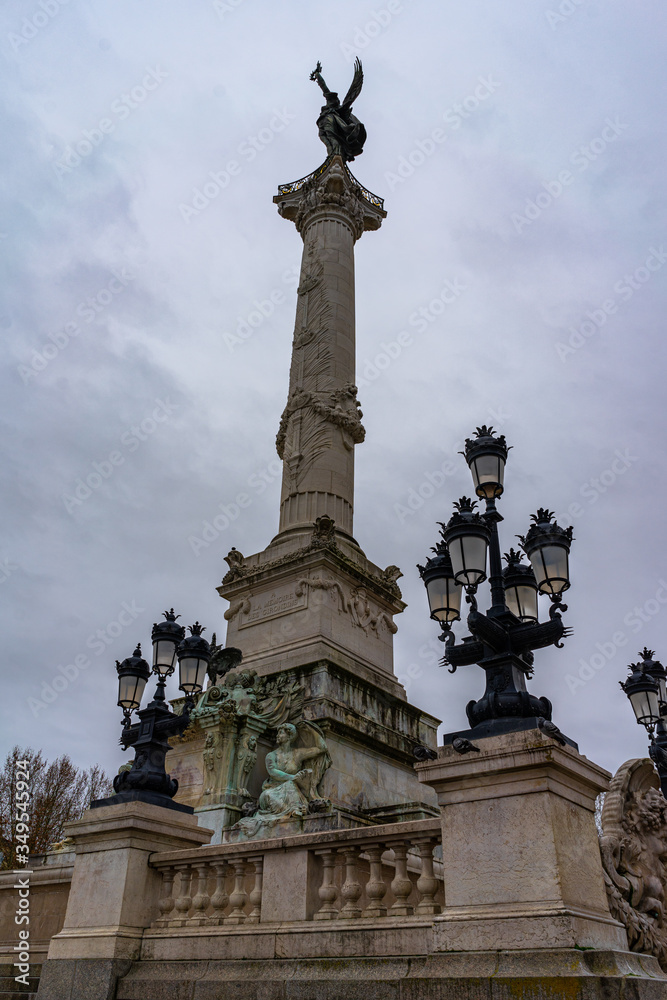 Monument aux Girondins in Bordeaux, France