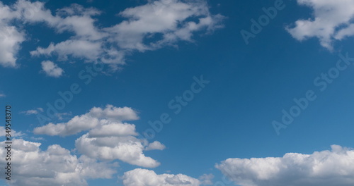 Time lapse of flying clouds nature background no birds, no flicker © Arrows