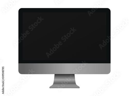 Mac computer monitor vector