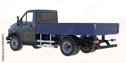 3D rendering of a brand-less generic utility truck © Andrus Ciprian