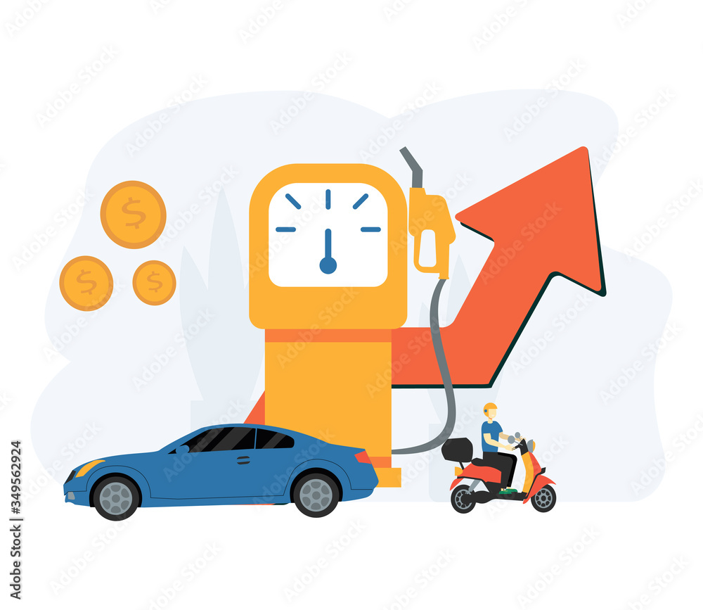 Petrol Economy Concept. Car Refueling on Fuel Station. Man Pumping Gasoline Oil. Service Filling Gas or Biodiesel Into Tank. Automotive Industry or Transportation. Cartoon Flat Vector Illustration Petrol Economy Concept. Car Refueling on Fuel Station. Man Pumping Gasoline Oil. Service Filling Gas or Biodiesel Into Tank. Automotive Industry or Transportation. Cartoon Flat Vector Illustration