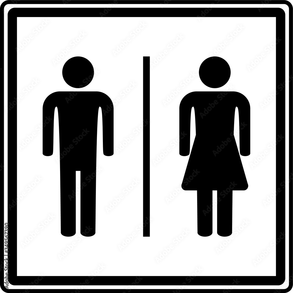 Man and woman sign, symbol, Vector illustration Man and woman sign, symbol, Vector illustration