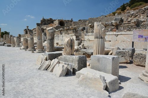 Foto The ruins of the ancient city of Ephesus in Turkey