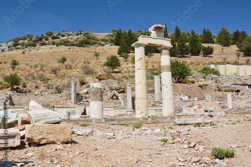 The ruins of the ancient city of Ephesus in Turkey. Prytaneion photo